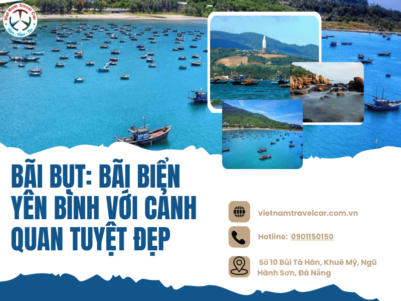 Bãi Bụt: Bãi biển yên bình với cảnh quan tuyệt đẹp