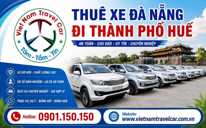 Thuê xe Đà Nẵng đi Thành phố Huế