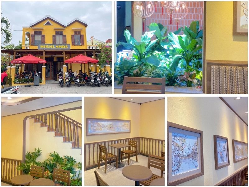 top 8 quan ca phe hoi an song ao ngam pho co cuc dep 9 Highlands Coffee Hội An sở hữu view hướng sông Hoài tuyệt đẹp