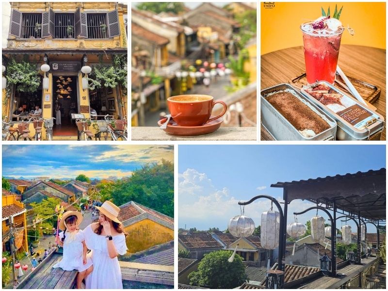 top 8 quan ca phe hoi an song ao ngam pho co cuc dep 9 Faifo Coffee nổi tiếng với rooftop view toàn cảnh phố cổ