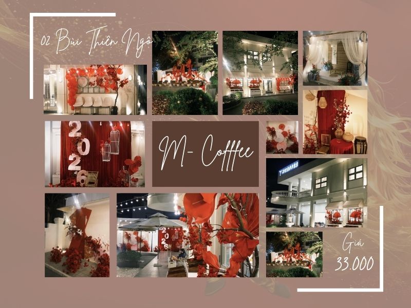 top 5 quan ca phe decor tet cuc xinh tai da nang 7 M Coffee – Á Đông hiện đại, tinh tế và sang trọng