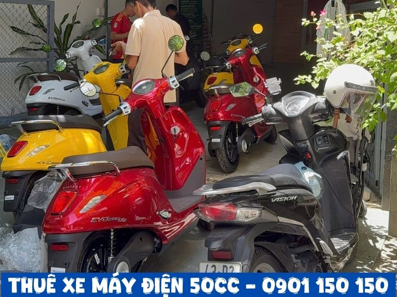 thue xe may dien 50 cc khong can bang lai 3 Xe máy xăng nhờ sự tiện lợi, tiết kiệm và dễ sử dụng trong môi trường đô thị